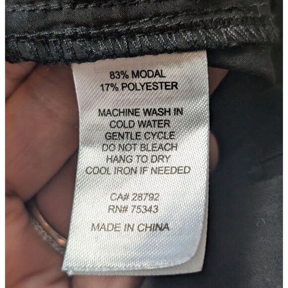 Joie Size XL Cargo Pants Black Relaxed Utility Pockets Elastic Waist Casual Chic - Picture 9 of 12